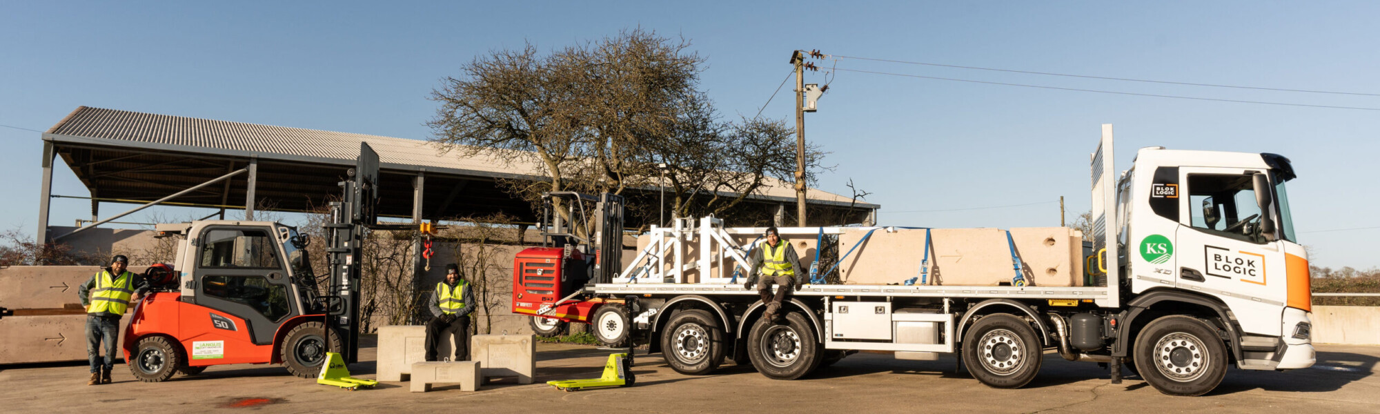 Concrete Block and Marquee Ballast Delivery