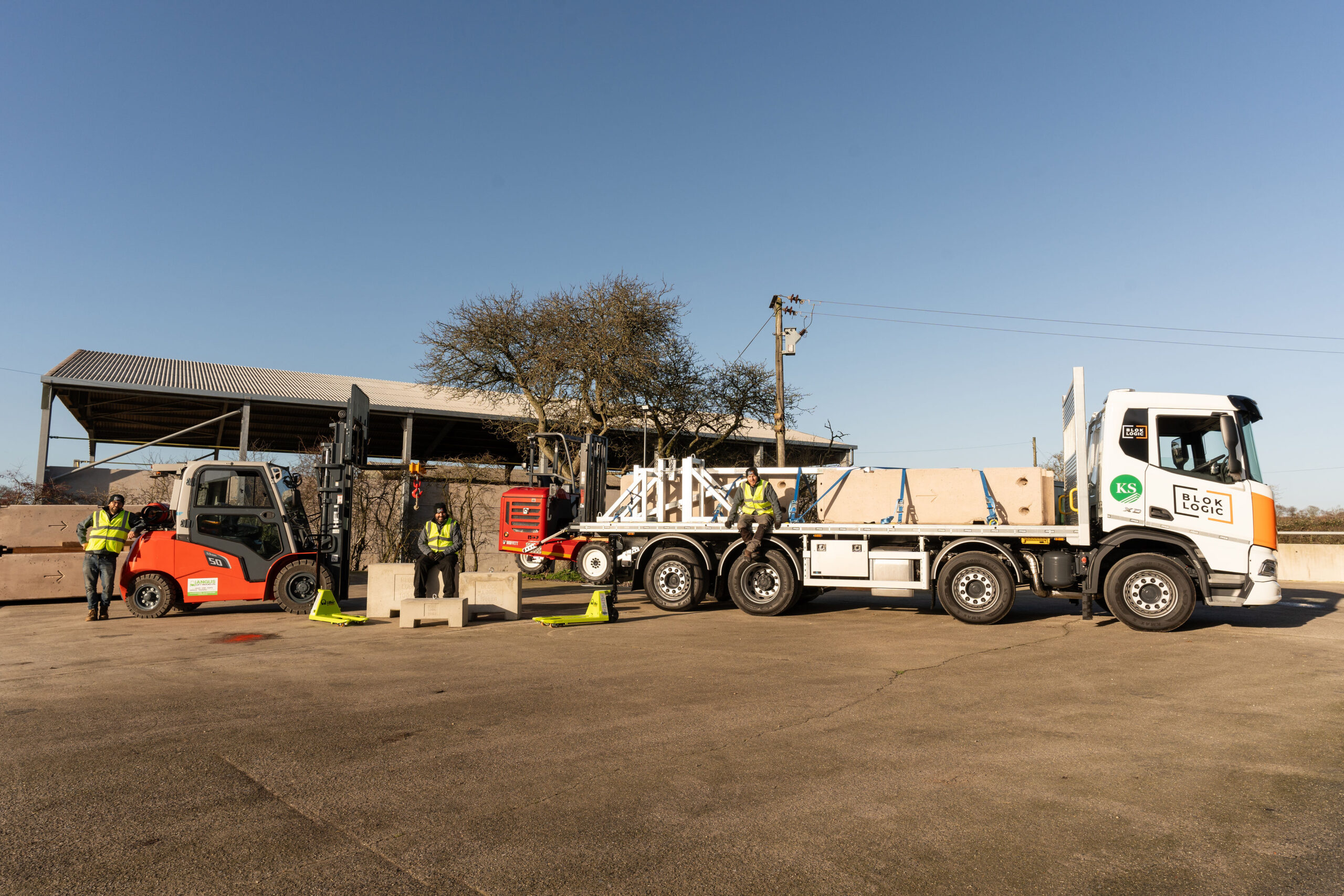 Concrete Block and Marquee Ballast Delivery